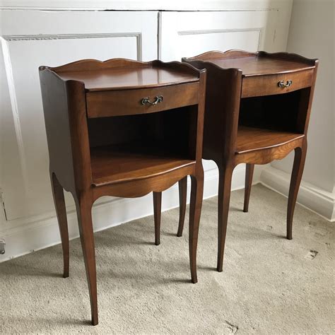Pair Of French Cherry Wood Bedside Tables Antiques Atlas