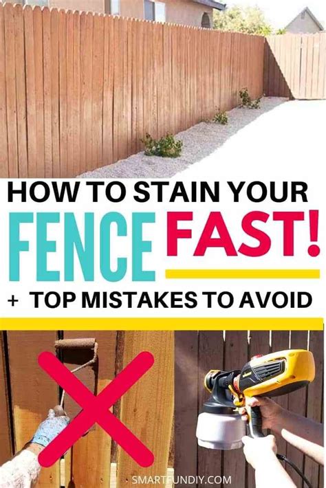 How To Stain A Fence Fast Even If It Needs To Be Refinished Fence