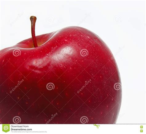 Fresh Red Apple Isolated On White Stock Image Image Of Summer