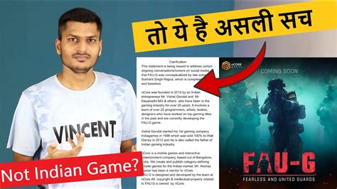 Faug Game Real Truth Fau G Ncore Games Press Release Not An Indian