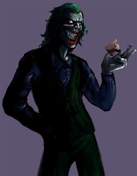 The Dark Knight Joker By Peachiekeenie On Deviantart