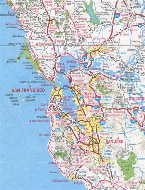 Sanfrancisco Bay Area And California Maps English 4 Me 2 San