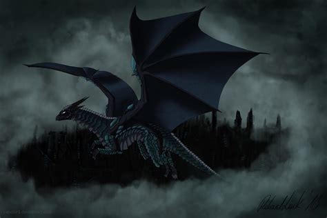 Dark Armorplate Dragon Noxus Flies In The Skies By Vapolord On Deviantart