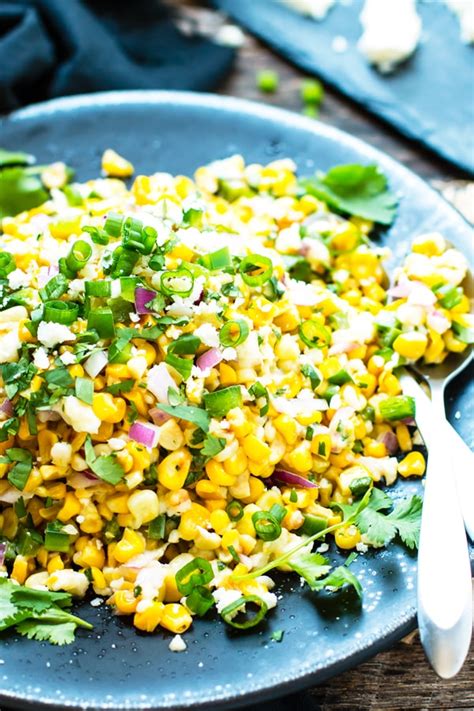 Skillet Mexican Street Corn Salad Quick And Easy Side Dish Recipe
