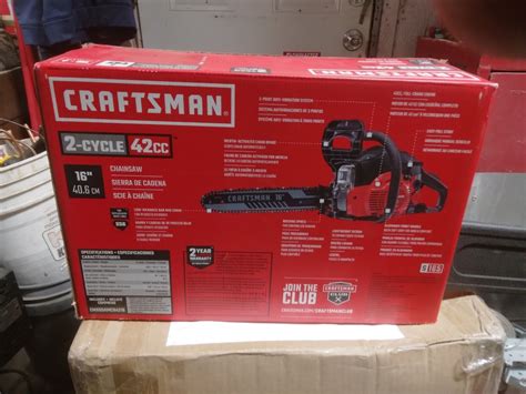 Craftsman S160 16 In 42 Cc 2 Cycle Gas Chainsaw Cmxgsamnn4216 New In