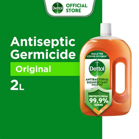 Dettol Antiseptic Germicide Liquid 2l Kills 999 Of Germs Shopee