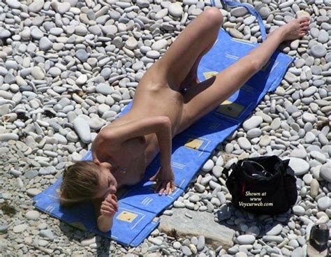 Nude Sunbathing On Pebbly Beach January 2007 Voyeur