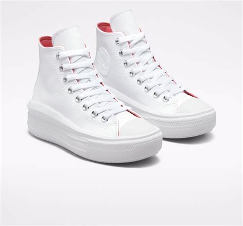 Converse In Pelle Hybrid Shine Chuck Taylor All Star Move White Iesport