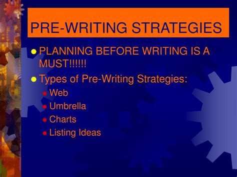 ppt pre writing strategies powerpoint presentation free download id 5436484
