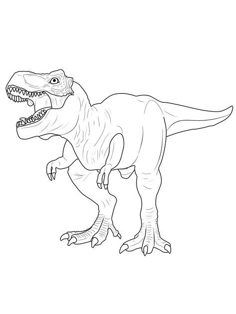 Tyrannosaurus Rex Coloring Page At Getdrawings Free Download