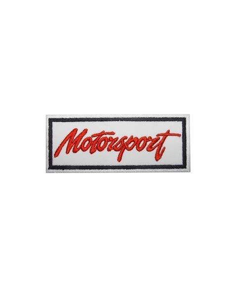 0756 Embroidered Badge Patch Sew On Motorsport 100mmx40mm