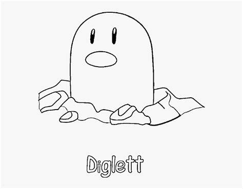 Print Diglett Pokemon Coloring Page Or Download Diglett Hd Png