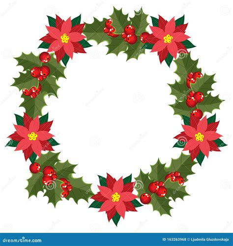 Christmas Wreath Retro Abstract Banner With Golden Christmas For
