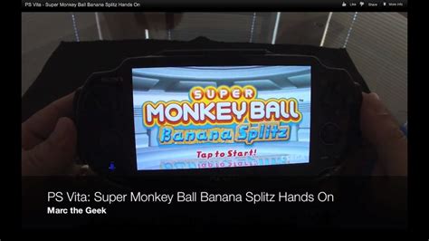 PS Vita Super Monkey Ball Banana Splitz Hands On YouTube
