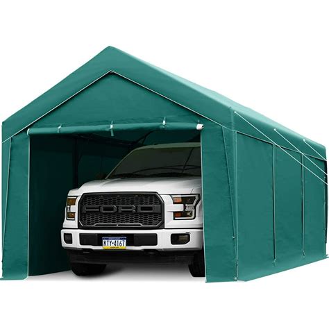 Finfree 10 X 20 Ft Heavy Duty Carport Car Canopy With Removable