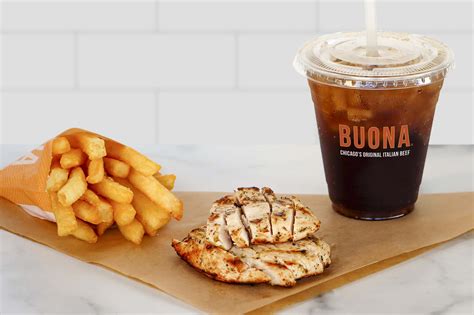 Kids All Natural Grilled Chicken Slenders Buona Chicagos Original