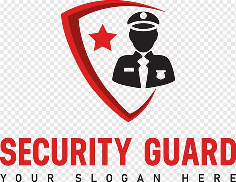 Logo Penjaga Keamanan Siluet Pria Bintang Perisai Png Pngwing