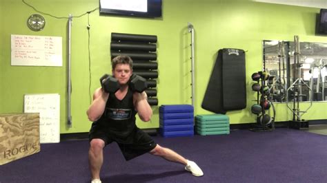 Dumbbell Lateral Lunge To Overhead Press Youtube