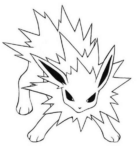 Download Pokemon coloring pages jolteon | Pokemon coloring pages, Pokemon coloring, Coloring pages
