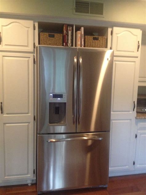 Above fridge space | Modern kitchen design, Kitchen cabinet design