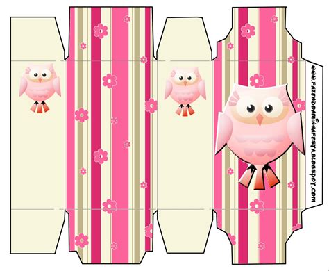 Pink Owls Free Printable Boxes Oh My Fiesta In English