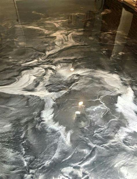 Metallic epoxy floor à ontario. Metallic Epoxy - Pearl and Battleship Grey | Epoxy floor ...