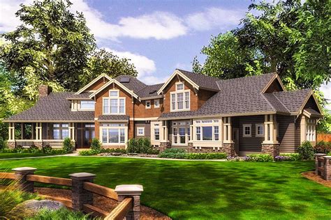 Exciting Craftsman Home With Wrap Around Porch 23559jd