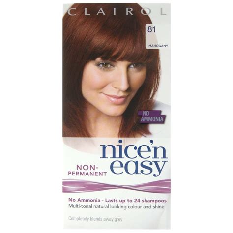 Buy Clairol Nice N Easy Mahogany Non Permanent Hair Dye 81 1