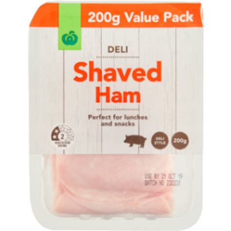 Woolworths Shaved Ham 200g Prices Foodme