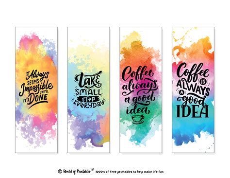Free Printable Bookmarks Bookmarks Quotes Bookmarks P Vrogue Co