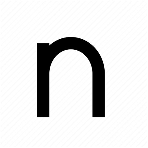 Letter Lowercase N Text Type Typography Icon Download On Iconfinder