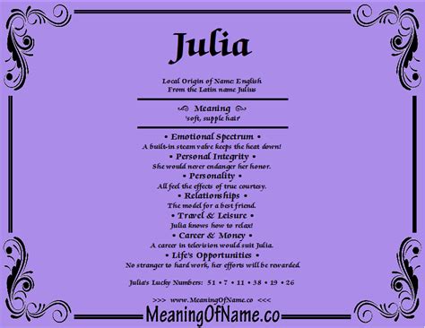 Julia Meaning Of Name