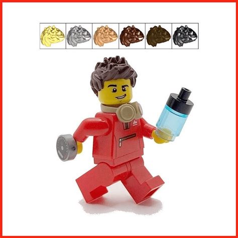 Lego Jogger Male Runner Minifigure And Fitness Watch Headset Tracksuit