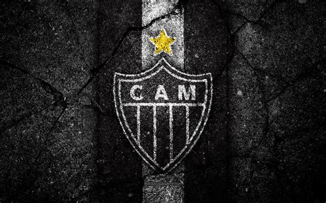 Atletico mineiro soccer offers livescore, results, standings and match details. Download wallpapers 4k, Atletico Mineiro, logo, Brazilian Seria A, soocer, black stone, Brazil ...