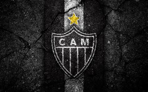 Atletico mineiro replace sampaoli with controversial cuca. Download wallpapers 4k, Atletico Mineiro, logo, Brazilian Seria A, soocer, black stone, Brazil ...