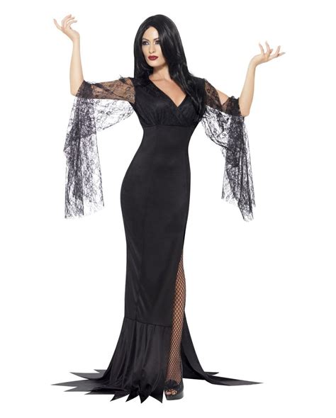 Seductive Morticia Dress L Halloween Costume Dress For Women Horror