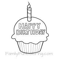 Download Happy Birthday Coloring Pages - FamilyFunColoring | Happy birthday coloring pages, Birthday ...