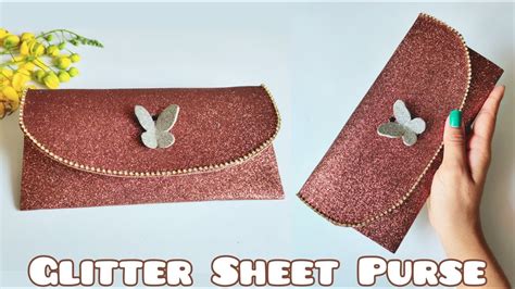 how to make purse with glitter foam sheet diy purse handmade purse easy drawings