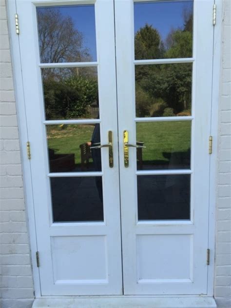 Timber French Doors Painted White Medina Joinery