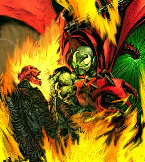 Spawn Vs Ghost Rider By Comicmultiverse On Deviantart