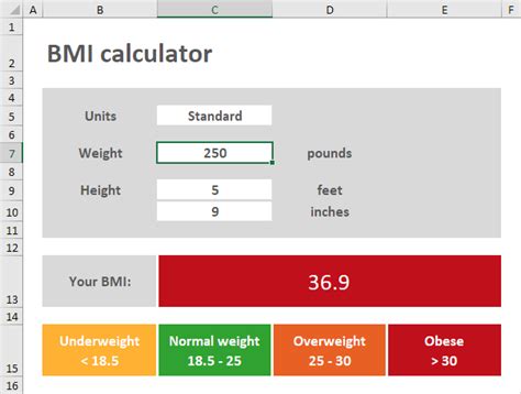 Knowing your bmi is important to confirm if your weight is normal or not. BMI calculator in Excel - Easy Excel Tutorial