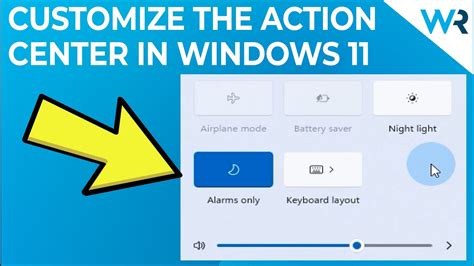 How To Customize The Action Center In Windows 11 Youtube