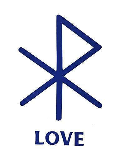 Have you ever used rune stones the most common love rune symbol material is metal. Viking Love Rune Vinyl Decal - Norse Bumper Sticker, for Laptops or Car Windows - Great ...
