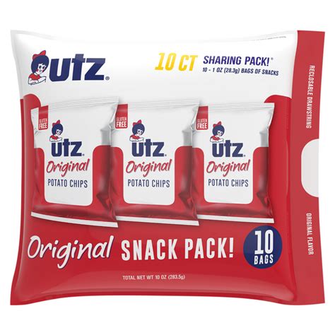 Save On Utz Snack Pack Original Potato Chips 10 Ct Order Online