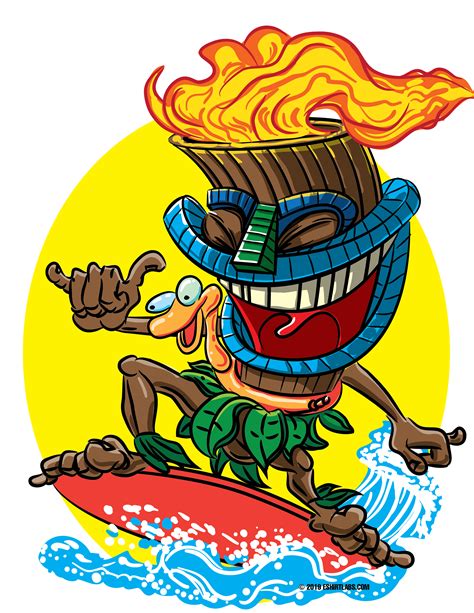 Tiki Time Surfer By Eshirtlabs Tiki Art Tiki Tattoo Tiki Faces