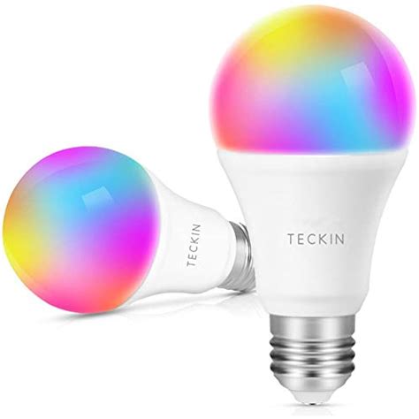 Smart Light Bulb With Soft White 2800k 6200k Rgbw Teckin A19 E27