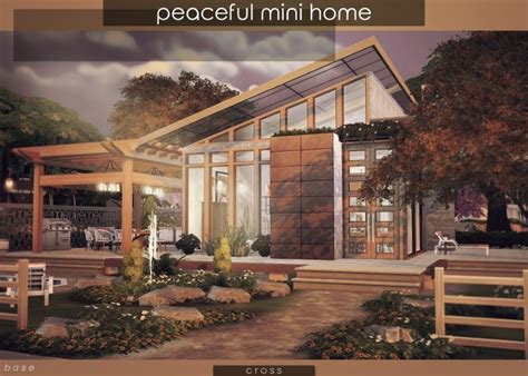 Peaceful Mini Home By Praline At Cross Design Sims 4 Updates