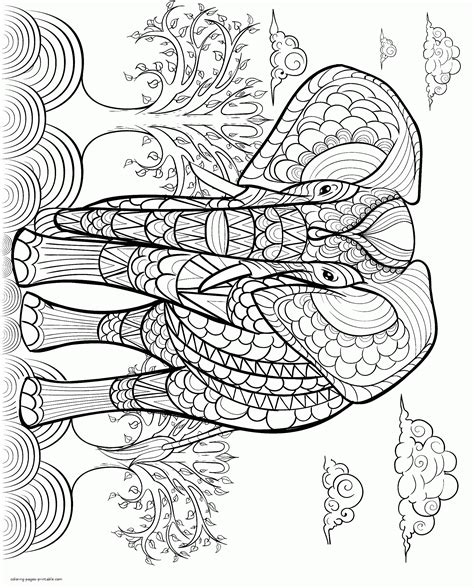 Free Animal Colouring Page Elephant Coloring Pages Printablecom