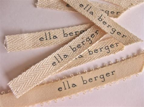 Paper And Ink Diy Fabric Label Name Tags