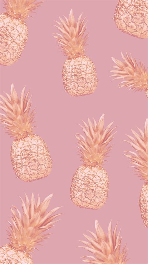 Rose Gold Pineapple Wallpapers On Wallpaperdog